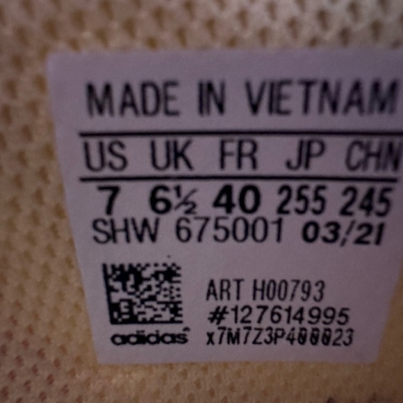 Monster Adidas sneakers. Kids size 7 - Picture 5 of 5